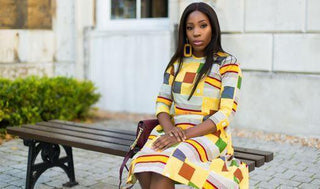 African print of the day with Christelle- An Africa girl