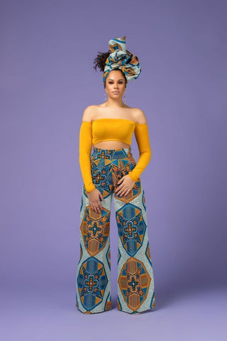 Take On The Wide World In Stunning African Print Pants