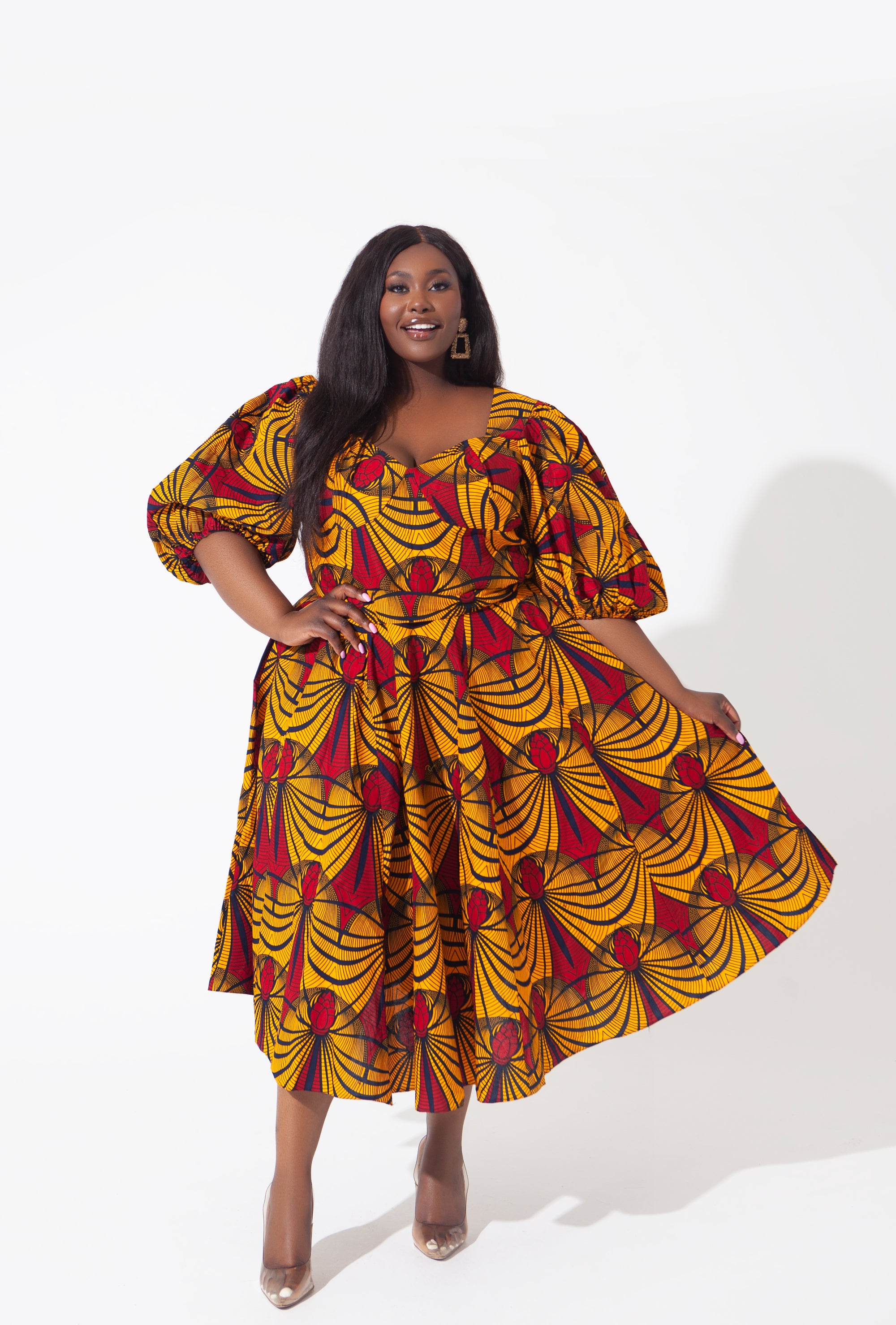 Plus Size African Print Dresses For Women Traditional African