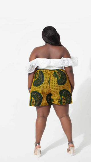 African Print Mabel Shorts