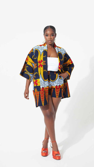 African Print Lupita Shorts