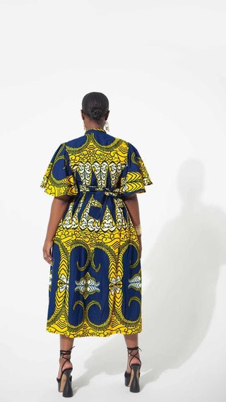 African Print Kehinde Mid Maxi Dress