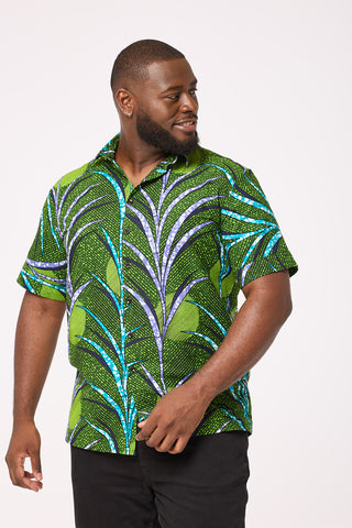 African Print Zach Shirt
