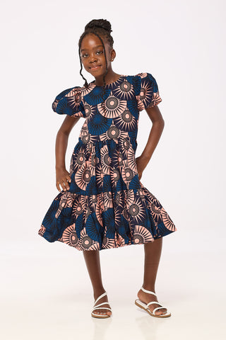 African Print Fola Girls Dress