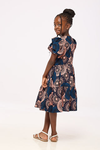African Print Fola Girls Dress