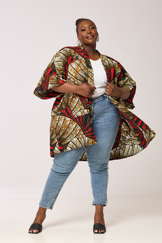 African Print Maipe Kimono