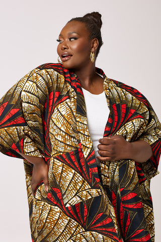African Print Maipe Kimono