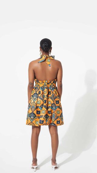 African Print Fatima Midi Dress