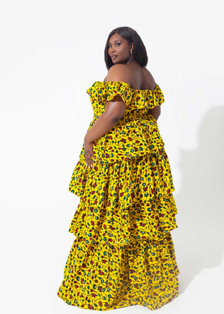 African Print Venus Maxi Dress