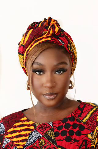 African Print Tesha Headwrap