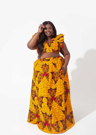 African Print Simbi Maxi Skirt