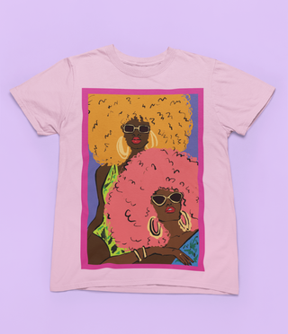 Women's Colourful Hair T-Shirt