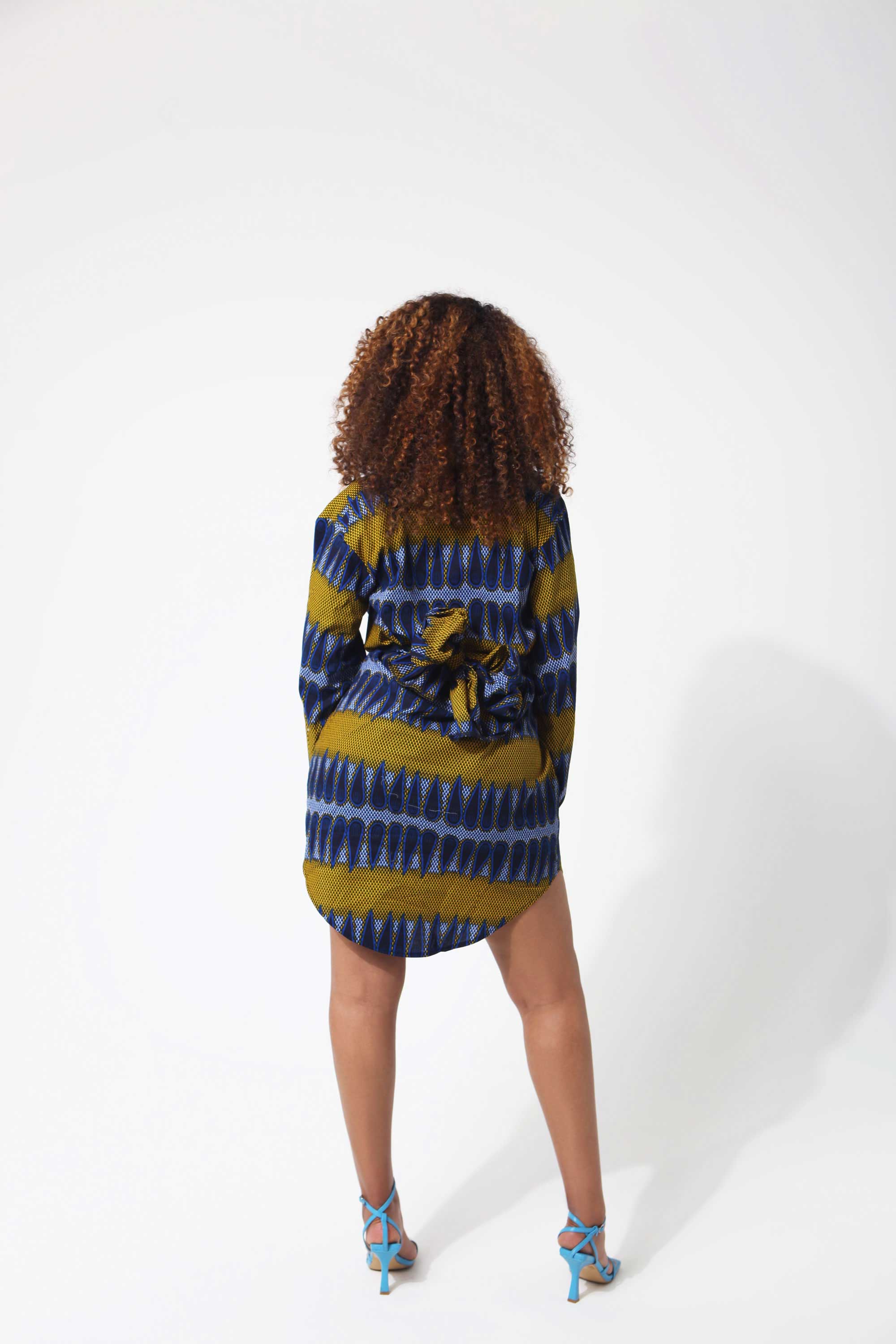 African Print Tshuma Shirt Dress – Grass-Fields
