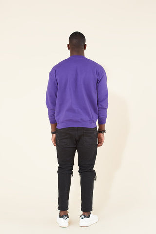 African Map Mens Purple Sweatshirt